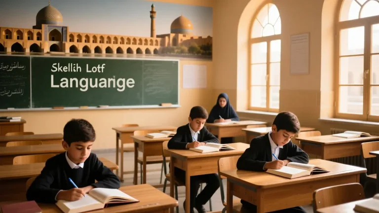 چند پسر در کلاس زبانی دراصفهان